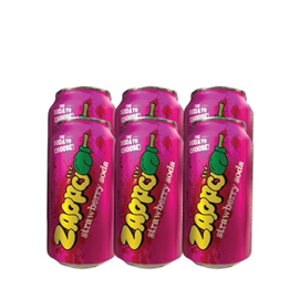 Zappo Strawberry Soda Can 350ML 6/Pack