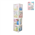 BABY SHOWER WHITE BALLOON BOX WITH STICKERS 4PK
