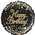BALLOON FOIL 18 HAPPY BDAY SPK FIZZ BLK GOLD UNINFLATED
