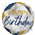 BALLOON FOIL 18 MARBLE BLUE HAPPY BDAY UNINFLATED