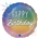 BALLOON FOIL 18 PASTEL RAINBOW HAPPY BDAY UNINFLATED