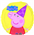 Balloon Foil 17 Peppa Pig  Hat Uninflated