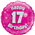 Balloon Foil 18 17th Hb Pink Holo 210477 Uninflated
