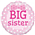 Balloon Foil 18 Big Sister Pink Bow Uninflated