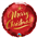 Balloon Foil 18 Xmas Gold Script Uninflated