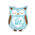 Balloon Foil 26 Its A Boy Baby Owl Uninflated