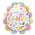 Balloon Foil 30 Floral Easter Egg Uninflated 