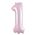 Balloon Foil 34  Matt Pastel Pink 1 Uninflated