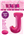 Balloon Foil 34 Hot Pink J Uninflated