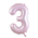 Balloon Foil 34 Matt Pastel Pink 3 Uninflated