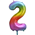 Balloon Foil 34 Rainbow 2 Uninflated