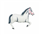 Balloon Foil 43 Horse White Uninflated 