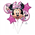 Balloon Foil Bouquet Minnie Mouse Forever 5Pk Uninflated