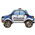 Balloon Foil Standing Airz Police Car 211210