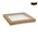 CATER BOX LID ONLY SQUARE LARGE KRAFT 100CTN