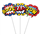 Cake Topper Superhero 3pk 