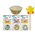 Easter Baking Cups With Picks 24pk 