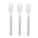 Five Star Reusable Fork Solid White 20pk