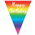 Flag Bunting Foil Birthday Rainbow 39M 631762