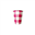 Gingham Pink Paper Cup 20pk