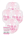 Balloons Clear Its a Girl Print with Pink Confetti 6/ Pack