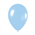 Five Star Balloons Matte Pastel Blue 12Cm 20/Pk