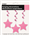 Hanging Star Swirls Hot Pink 3/ Pack
